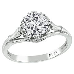 GIA Certified 1.08 Carat Diamond Engagement Ring