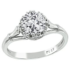 Anello di fidanzamento con diamante da 1.08 carati certificato GIA