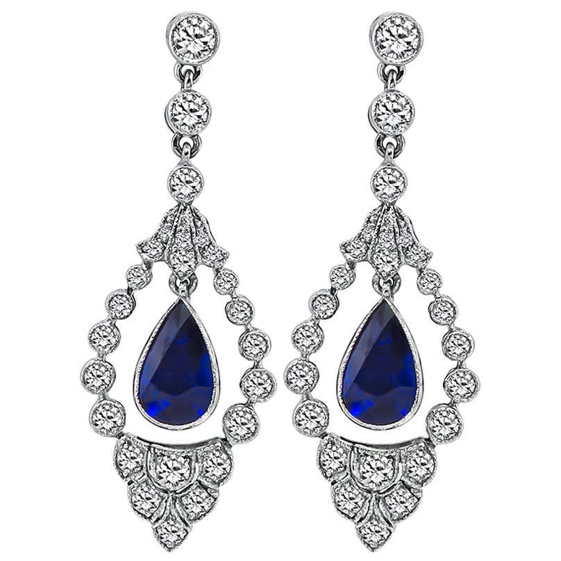 5.04 Carat Diamond Multi Strand Hanging Earrings For Sale at 1stDibs ...
