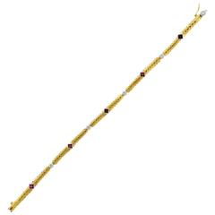 Buccellati Oro Ruby Diamond Gold Bracelet