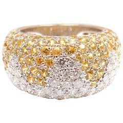 Chopard Diamond Sapphire Wave White Gold Ring