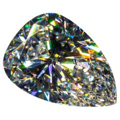 Diamant taille poire non serti de 1,26 carat H / VS2 certifié GIA
