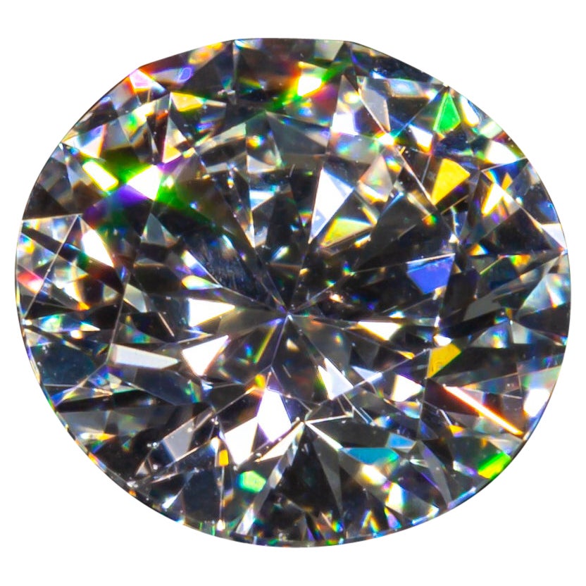 Diamant taille ronde brillant de 0,51 carat non serti F/ VS1 certifié GIA