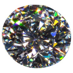 Diamant taille ronde brillant de 0,51 carat non serti F/ VS1 certifié GIA