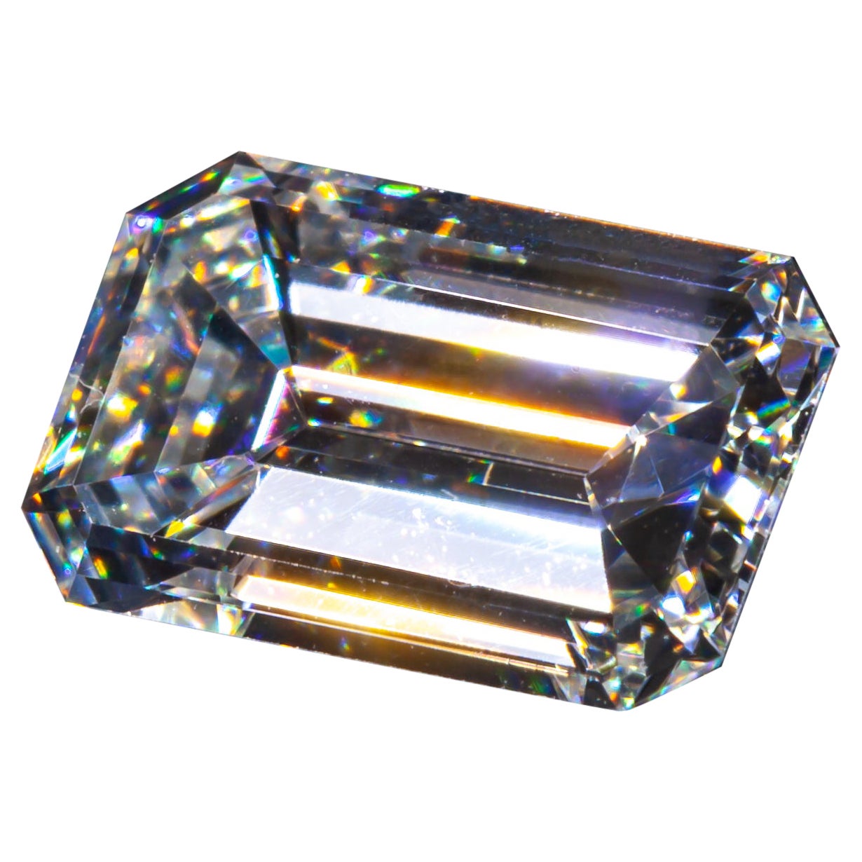 0,87 Karat Loser D / VS1 Smaragdschliff Diamant GIA zertifiziert im Angebot