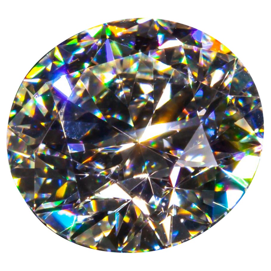 Diamant taille ronde brillant de 0,72 carat non serti J / VVS2 certifié GIA en vente