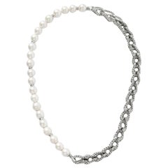 John Hardy Asli Collana a catena classica con perle A. Silver NB900797X18