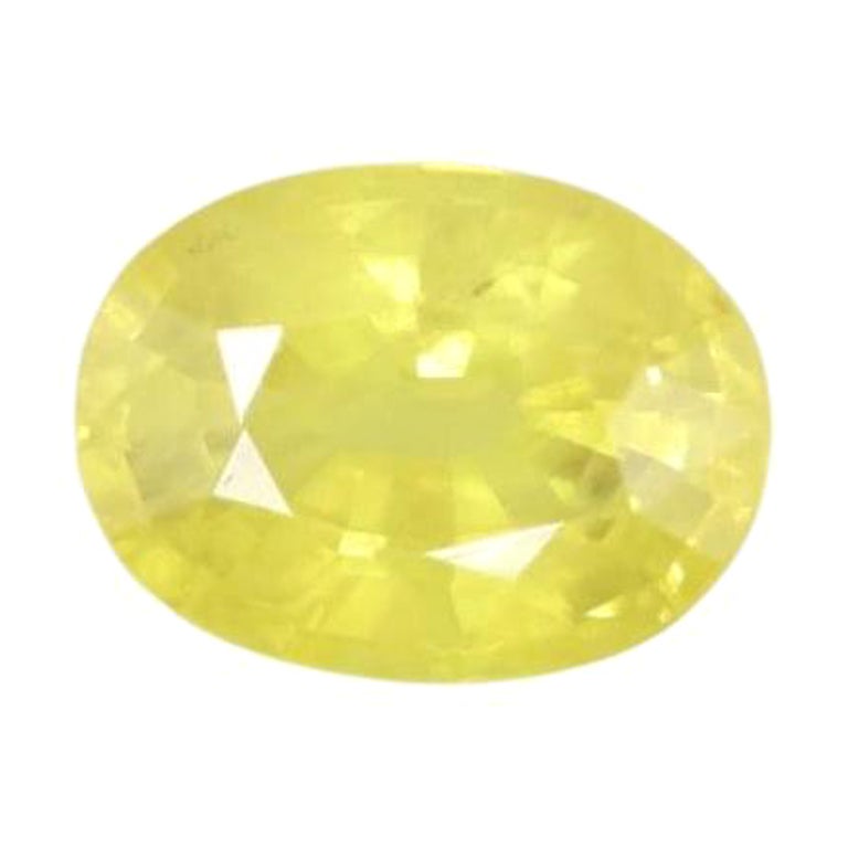 2.24 Carat Natural Yellow Sapphire Loose Gemstone, Customisable Ring For Sale