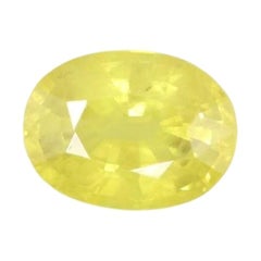 2.24 Carat Natural Yellow Sapphire Loose Gemstone, Customisable Ring