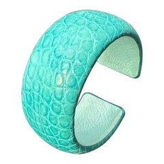 Used Turquoise Leather Cuff Bracelet