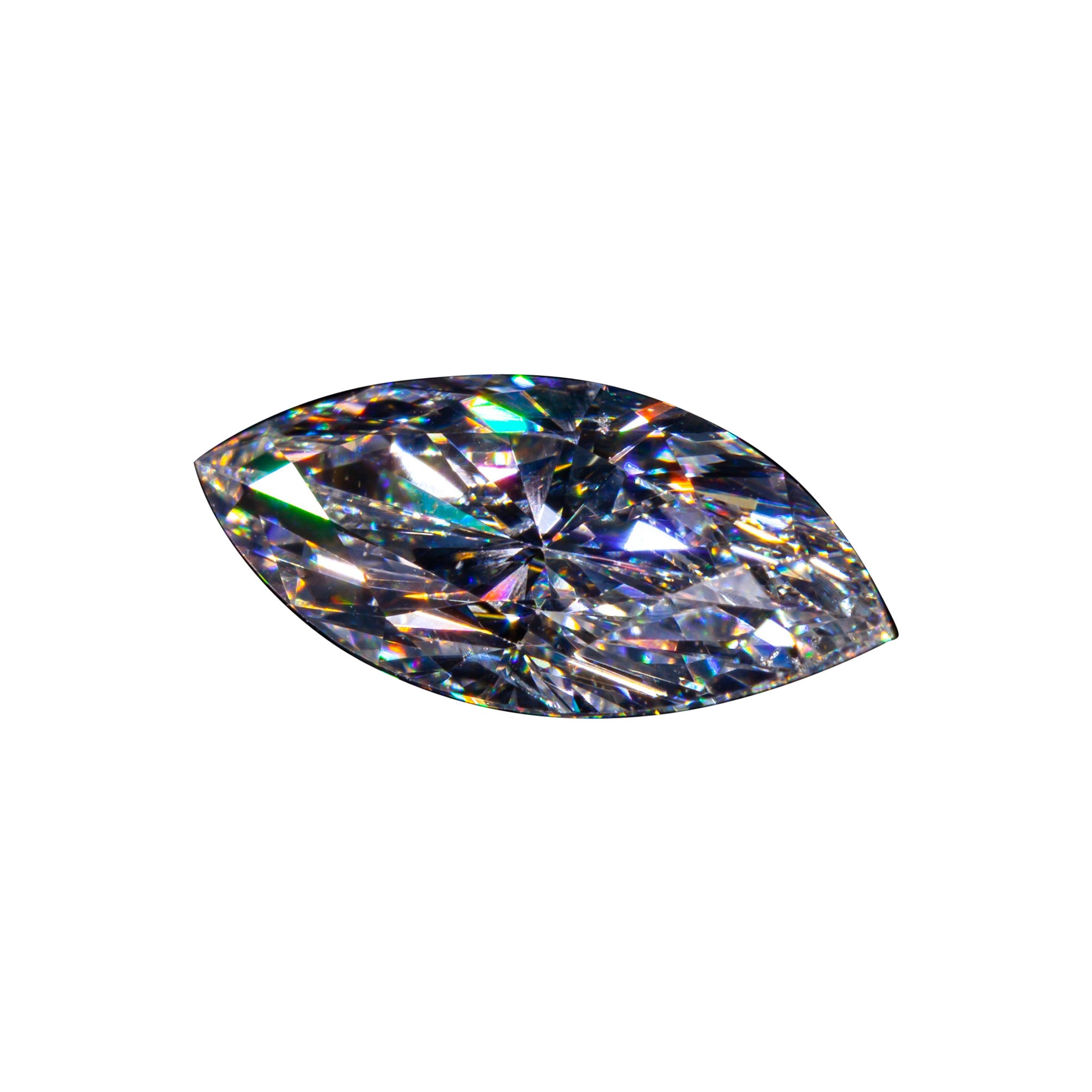 Diamant taille brillant marquise de 1,10 carat non serti D / I1 certifié GIA