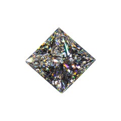 Diamant princesse rectangulaire modifié brillant 1,05 carat non serti H/VS2, certifié GIA