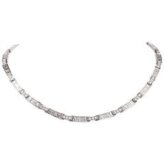 Tiffany & Co. Collection Atlas Collier ras de cou en or 18k avec diamants