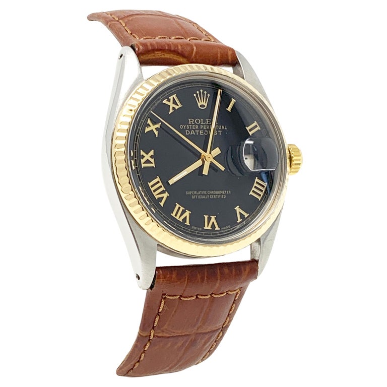Montre Bronzo Italia Or Rose à Chiffres Romains - Cuir Beige, Boîtier 39mm, étanche 30m, Occasion