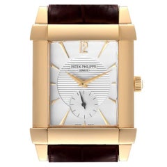 Patek Philippe Gondolo Small Seconds Yellow Gold Silver Dial Mens Watch 5111