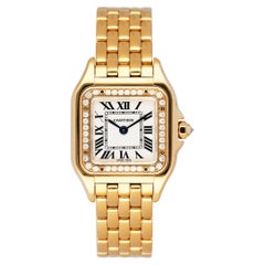 Cartier Panthere WJPN0015 Diamond Yellow Gold Ladies Watch Box Papers