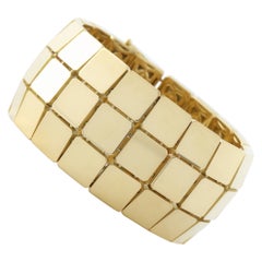 Tiffany & Co. Wide Mirrored Block Bracelet 18k