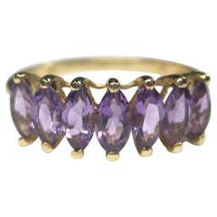 10k Amethyst Ring Yellow Gold Clyde Duneier