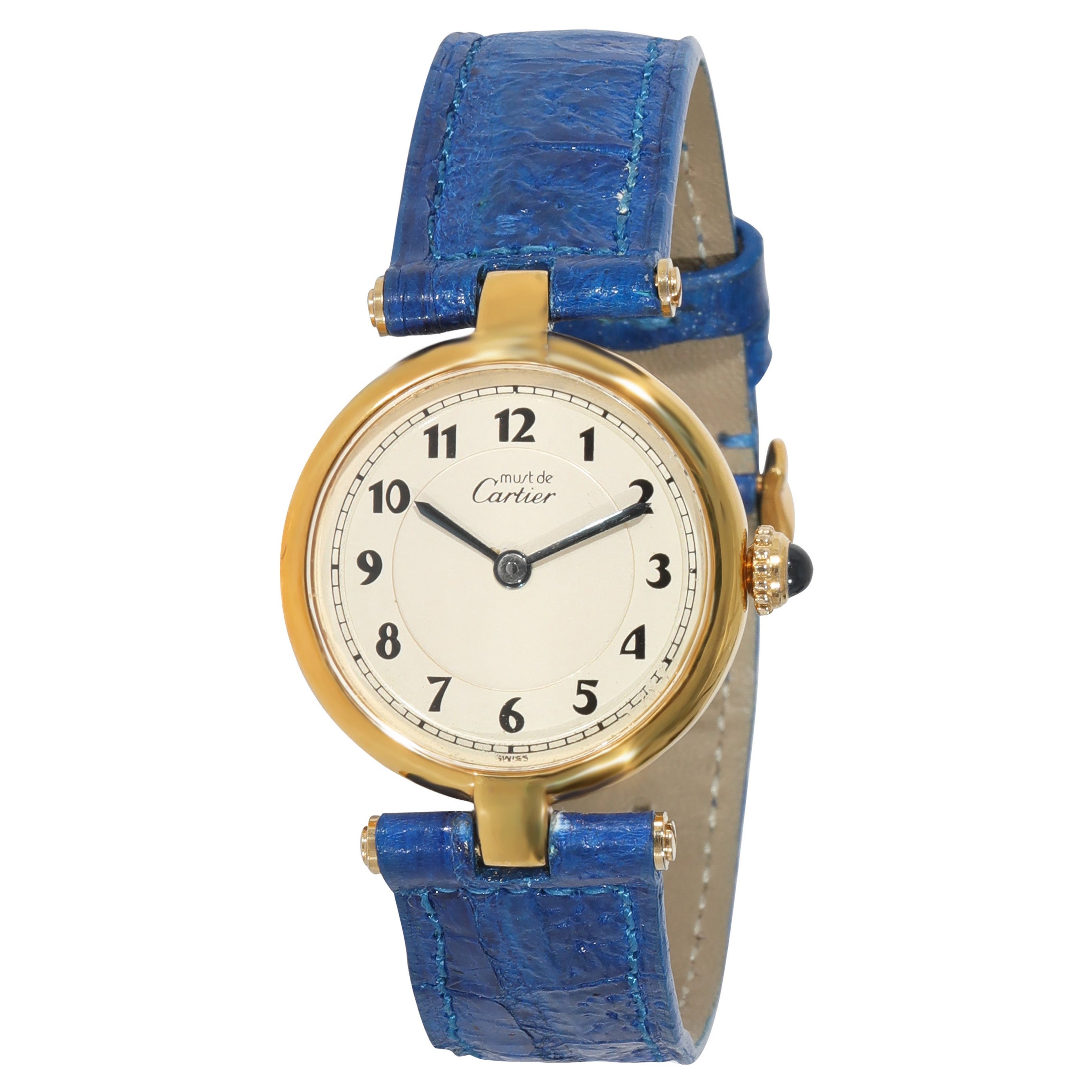 Cartier Vermeil Vendome Must de Cartier Tank Quartz Wristwatch at 1stDibs