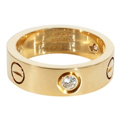 Cartier Bague Love en or jaune 18 carats avec diamants 0,22 carat poids total