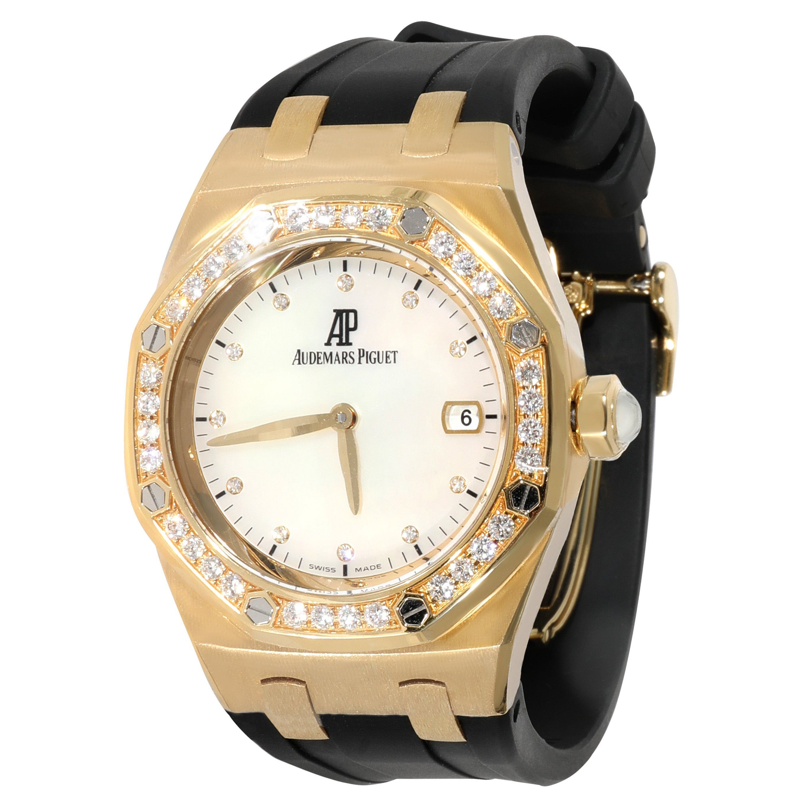 Audemars Piguet Royal Oak 67601BA.ZZ.D012CR Women's Watch in Yellow Gold  For Sale at 1stDibs