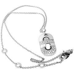 Bulgari Parentesi Diamond Gold Pendant Necklace