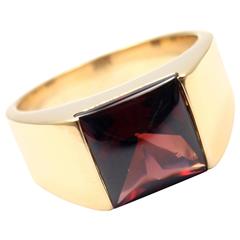 Cartier Tank Garnet Gold Band Ring