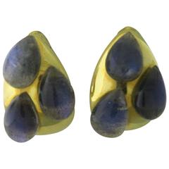 Pomellato Labradorite Gold Teardrop Earrings
