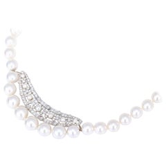 Pearls AAA Diamonds 2.5 Carat Necklace, 2020