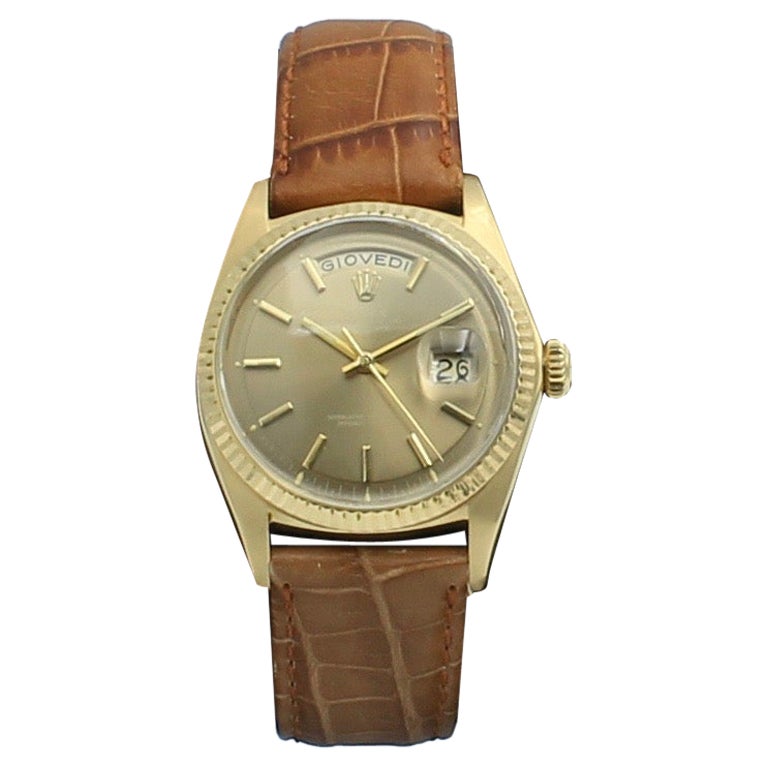 Rolex Daydate Reference 1803 in Yellow Gold 18k Year of Production 1968, Watch For Sale