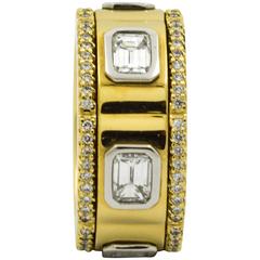 Michael B Diamond Gold Platinum Ring 11