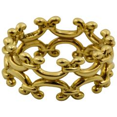 Gold Scroll Work Ring