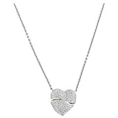 Roberto Coin Diamond Gold Heart Pendant Necklace