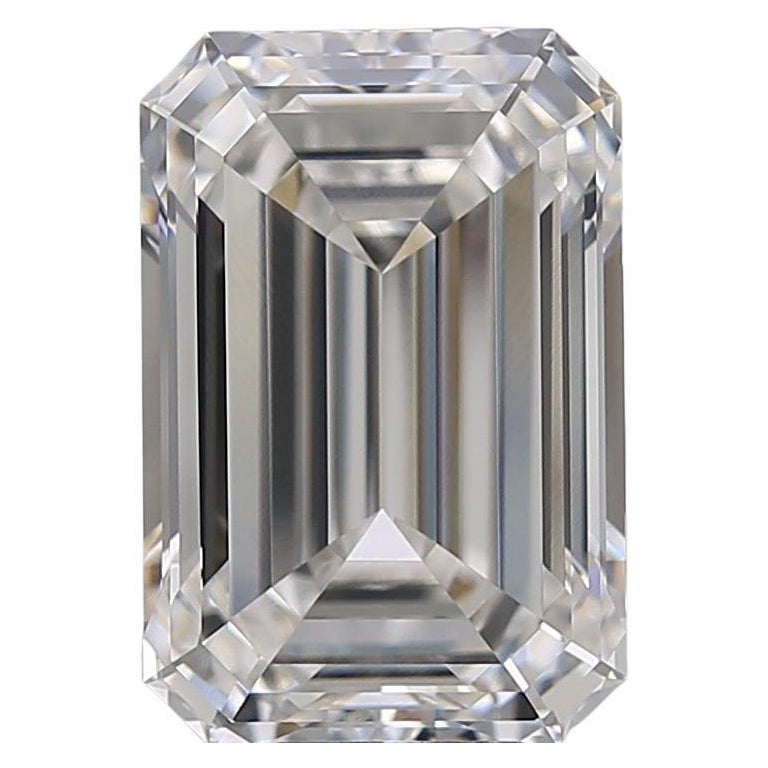 An important ring by Antinori Fine Jewels, centering on a 7.18 carat G Color Internally Flawless emerald-cut diamond.  Mounted in platinum with trillion-cut diamond sides. 

Purchase includes GIA Diamond Grading Report, which states that the emerald