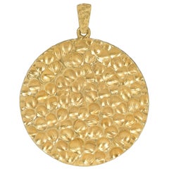 Kutchinsky for Cartier 1970s Gold Commemorative Moon Landing Pendant