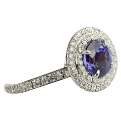 Vintage Tiffany & Co. Soleste Tanzanite and Diamond Ring