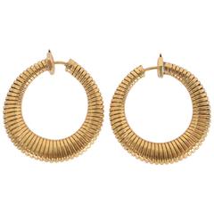 Retro Gold Tubogas Earrings