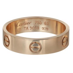 Cartier Love Ring Unisex 18k Yellow Gold