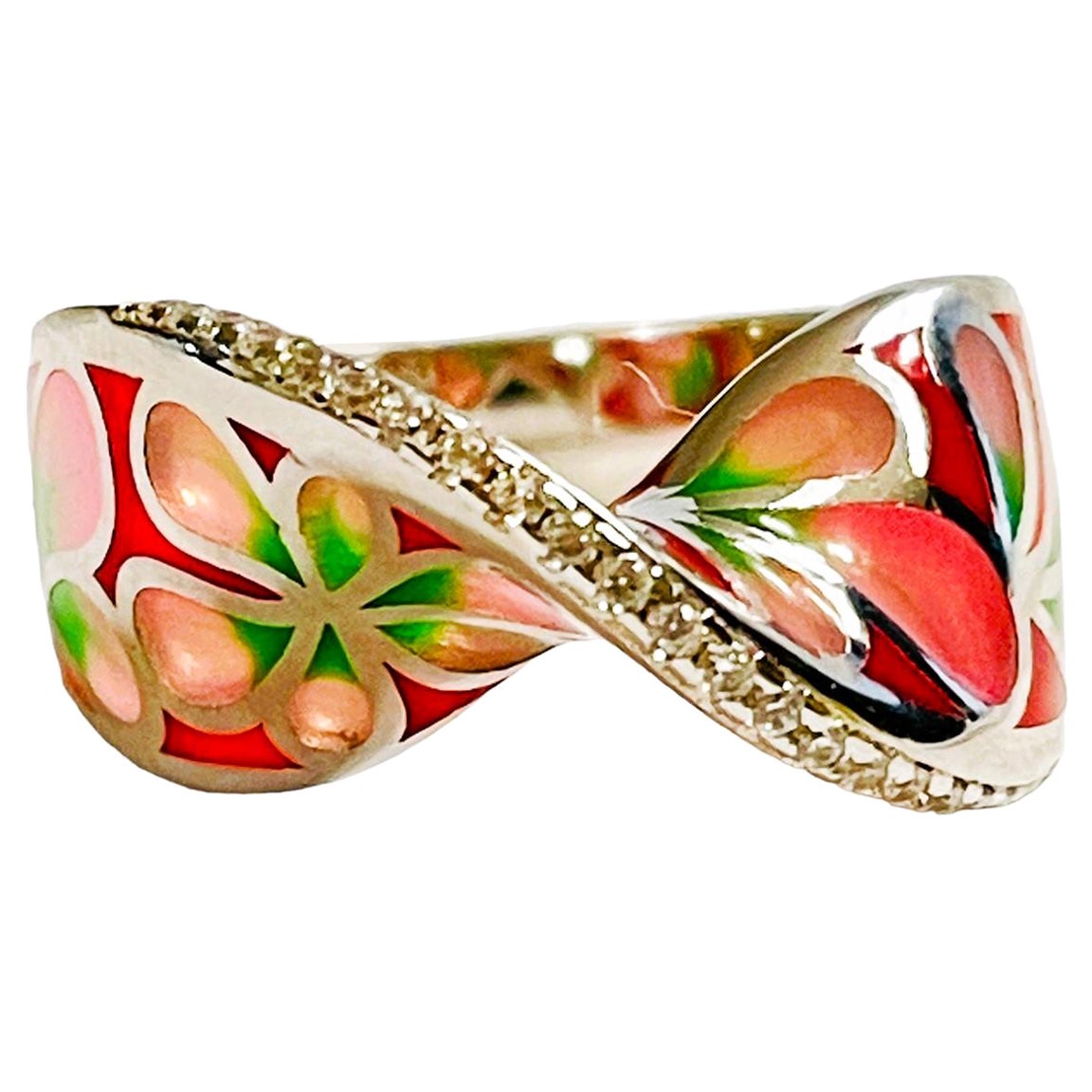 Miriam Salat Cream Ivory Fox Ring For Sale at 1stDibs