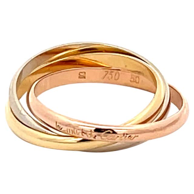 3 Ringe Cartier Trinity Gold Stacking Ring For Sale at 1stDibs | cartier stack ...