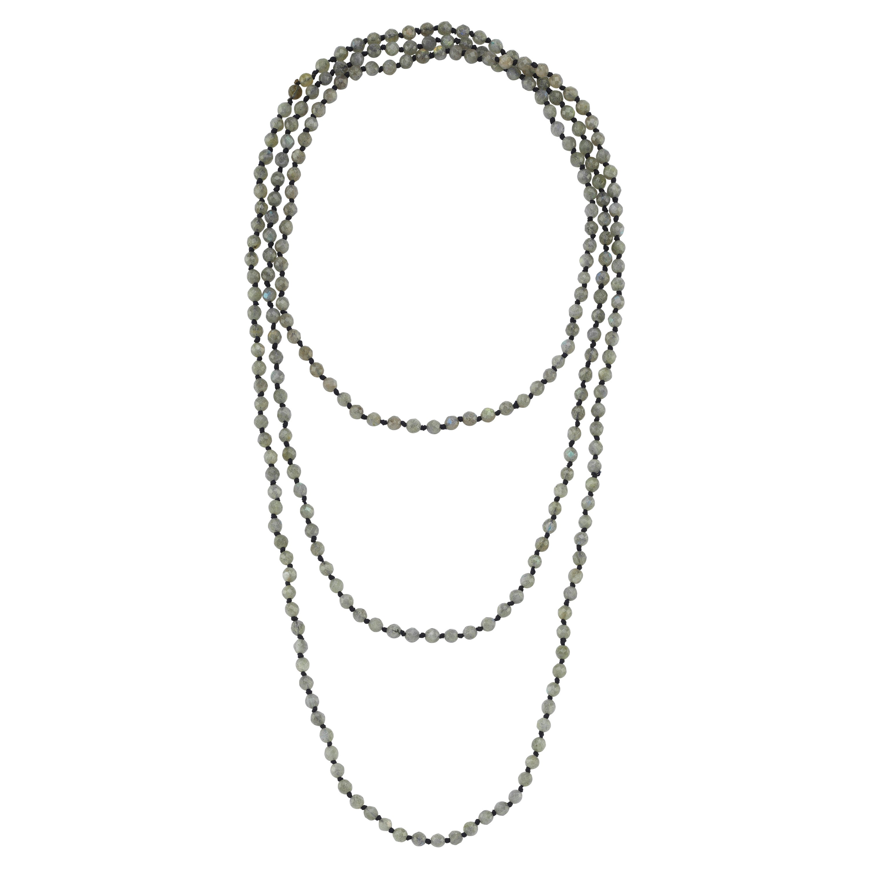 Labradorite Long Necklace For Sale