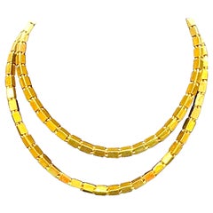 Vintage 60.6 Gm Pure 24 Karat Yellow Gold Handmade Chain