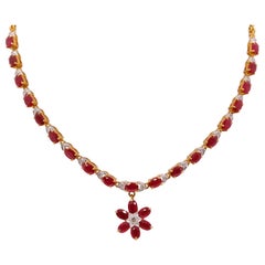 Ruby Diamond Necklace