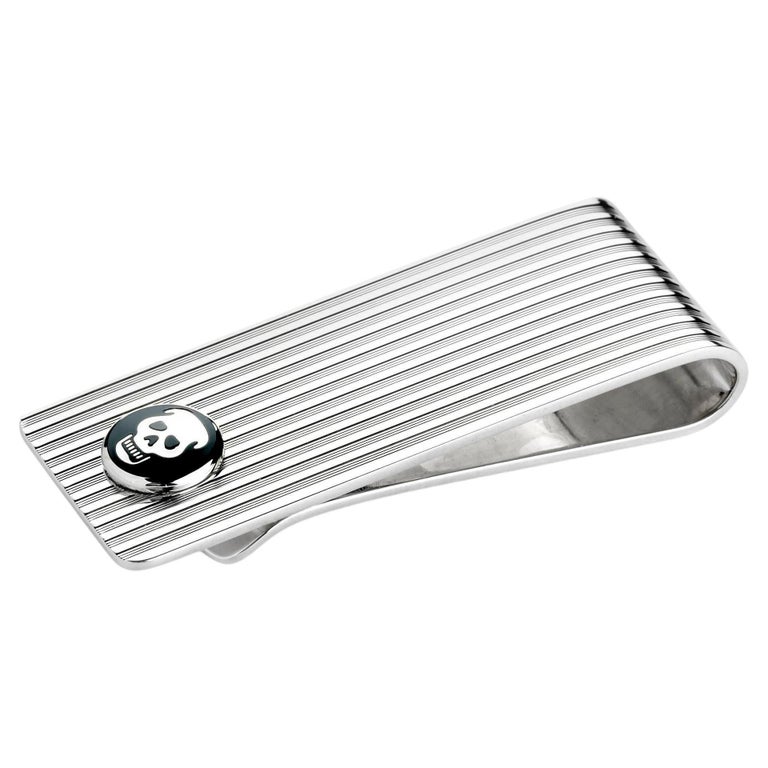 Money Clip With Cross-Hatch Pattern in Sterling Silver – Ron
