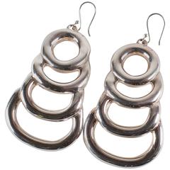 Sterling Silver Long Light Statement Earrings 7