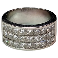 Retro Men's Diamond Band Ring