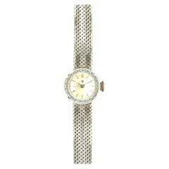 Vintage Lip Women Watch N.O.S White Dial White Gold 18 Karat