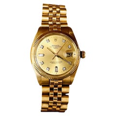 Raro Rolex d'epoca in oro giallo 18 carati da uomo C.C. 1978 con firma di Henry Ford