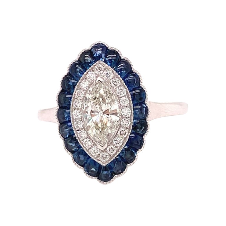 Wentwood Diamond and Sapphire Ring For Sale