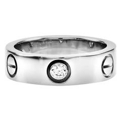 Cartier Love Collection White Gold and Diamond Ring 1